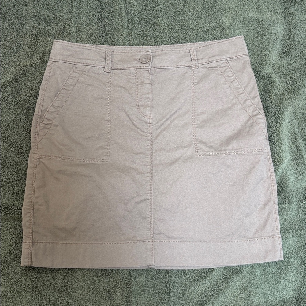 LOFT Women's Tan Mini Skirt